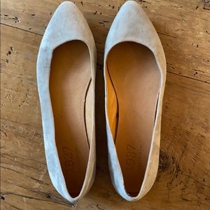 Madewell 1937 Tan Suede Flat